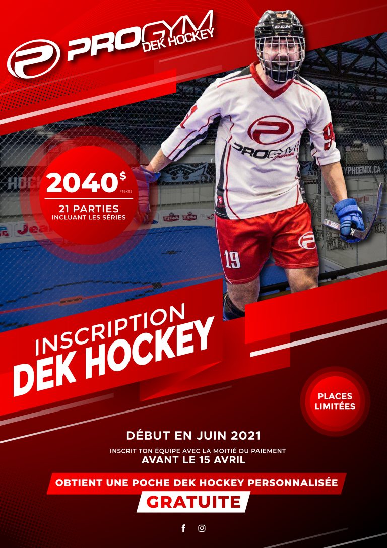 ProGymDekHockey InscriptionEteAutomne2021 Affiche